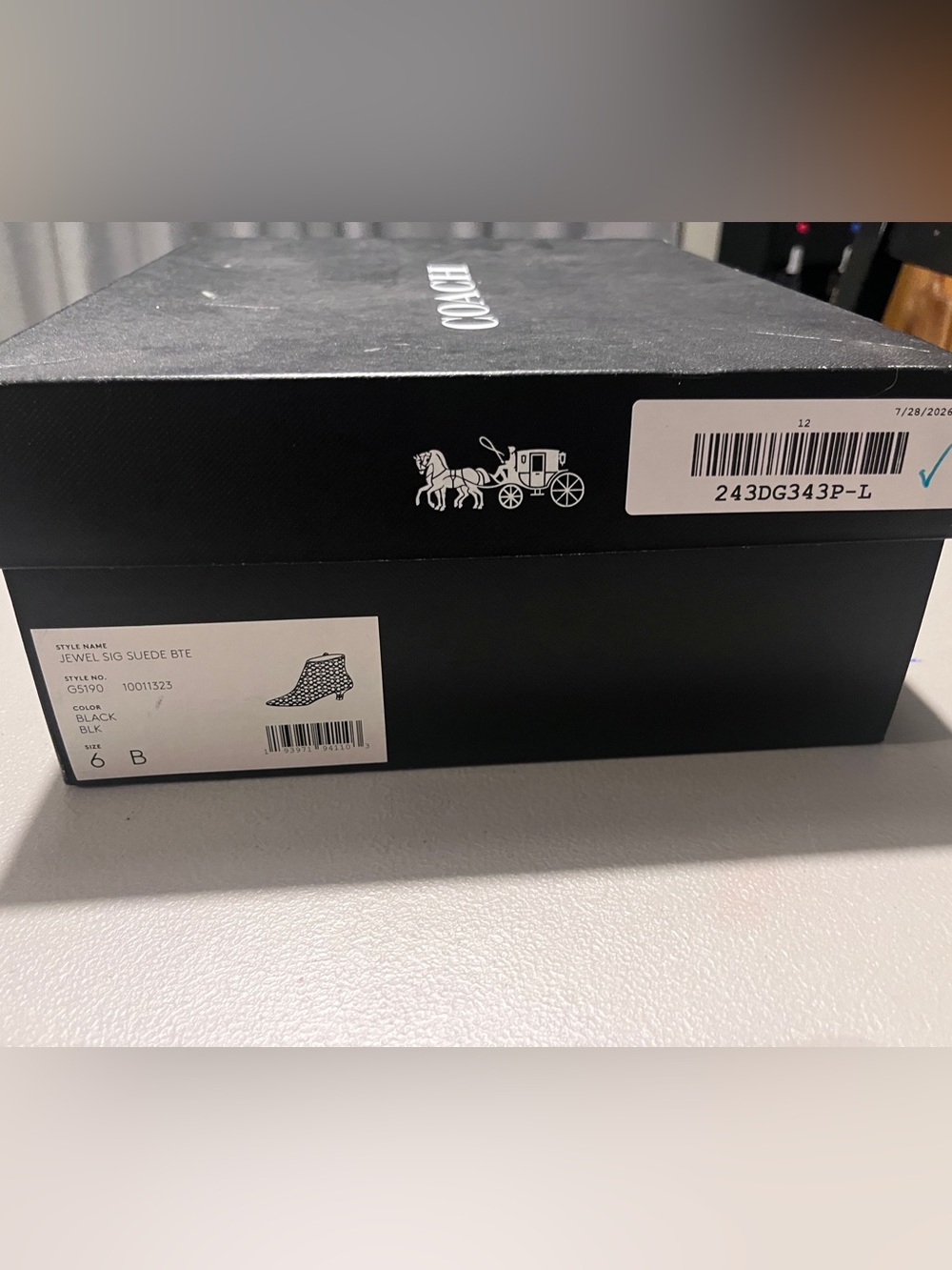 Coach Jewel bootie black and silver signature - Picture 2 of 6